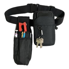공구 허리 벨트 가방 칼 가위 비트 보관 주머니 3종세트, 칼집1개+파우치1개+허리벨트1개, 1개