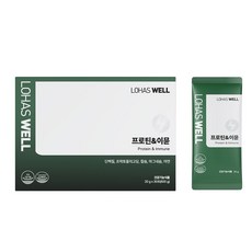 1+1 로하스웰 미국산 프로틴 이뮨 WPI 단백질쉐이크파우치 30포, 20g, 30개