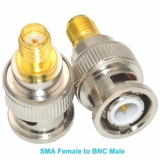 호환 BNC 암-Sma 암 커넥터 어댑터 Baofeng 라디오 UV-5R UV-5RA UV-5RB UV-5RC UV-5RD 블랙 안테나 어댑터, 04 SMAK-BNCJ x1