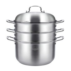 Casani Cassani IH Cucina 三層蒸籠, 32cm, 1組