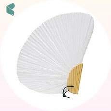 유니아트 조개 부채 28.5x21cm 만들기 부채 10개입 여름 체험 키트
