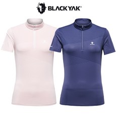 [블랙야크]24년SS 여성 여름용 냉감 반팔 하프집업 티셔츠 M엘리아이스집업티S2 1BYTSM4525