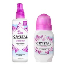 [공식몰] 크리스탈 데오드란트 무향 스프레이&무향 롤온 2종세트, 1개, 66ml