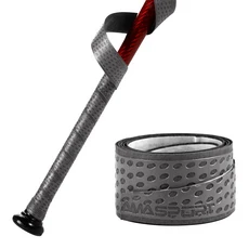 AMASPORT 2/3/5/10개입 야구 배트 그립 테이프 내구성 1.1mm PU 미끄럼 방지 전천후 성능 프로 느낌으로 컨, 01 2pcs, 02 6610-Gray