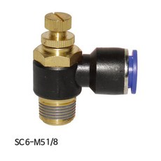 SC6-1/8 6mm 10EA 코리아뉴매틱 스피드컨트롤러 FW0D0DC2, 1개