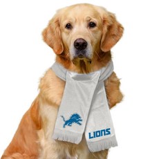 Littlearth NFL 시카고 베어스 애완동물 스카프 - 공식 라이선스 팀 사이즈: 스몰 436794, 디트로이트 라이온스
