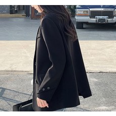 모몰라티 여성 데일리 뒷트임 루즈핏 싱글 정장 자켓