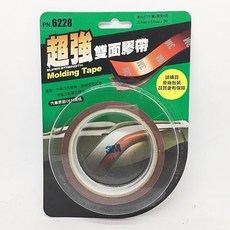 車之嚴選 cars_go 汽車用品 3M汽車雙面膠帶 25.4mmx2m 超強黏性 汽車內外裝飾, 1個
