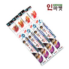 백경 닭털 서남해안 침선 어초채비 BK-374 왕열기 왕우럭 심해 전용채비, 1개
