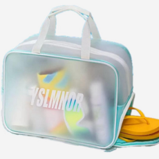 YSLMNOR 透明防水海灘包 大容量兒童游泳包 沙灘玩具收納