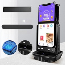 하우즐 핸드폰만보기기계 흔들기 자동 자동걷기, 1개, 블랙 충전식 LCD 타이머
