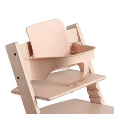 成長椅圍欄 適用Stokke 靠背組合套件配件 寶寶餐椅 兒童安全防護欄, 落櫻粉【圍欄+靠背】