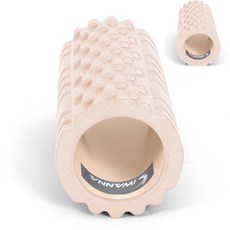 33cm 아이보리 크림 마사지바디롤러 폼롤러 테스폼롤, 본상품, 1개