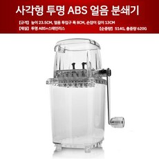 얼음분쇄기 홈바 칵테일 쇄빙기 아이스 간얼음 크러셔 빙삭기, A. 정사각형 투명