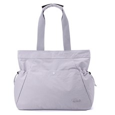 臺灣出貨 Colorful Fox日韓新款大容量通懃託特包輕便單肩包運動瑜伽休閒包, 薰衣草紫, 1個