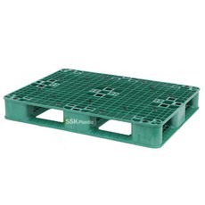 SK플라스틱 프라스틱 파렛트 수출용 경량용 중량용파렛트 지게차 핸드카, 17.중량용1100x800x144녹색 13k