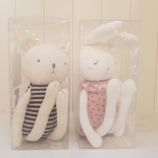 아가방 딸랑이소리가 나는 잡기좋은 애착인형(전국교환가능), 1개, 눈감은토끼