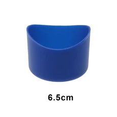 JCD 6.5cm 실리콘 컵베이스 보호 커버 고무 바닥 슬리브 절연 미끄럼 방지 물병 액세서리, 17 Blue, 1개