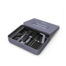 소형 핸드 톱 세트 12인치 해크소 프레임 6인치 미니 해크소 목재 금속 유리 및 PVC 파이프용 코핑/재브 톱으로 작동, 1개, 14종