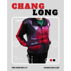 【CHANGLONG 藏龍企業】混沌系列紅色運動羽球長袖外套