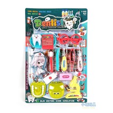 小胡玩具 照護牙醫醫具組 醫生玩具 扮家家酒 兒童玩具 (電子發票), 綠, 1個