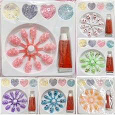 楨豐 指甲貼 兒童指甲貼 親子遊戲 家家酒玩具 嬰幼兒玩具 生日禮物 交換禮物 幼稚園分享禮, 1個, 隨機一個, 隨機一個