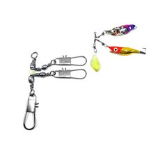 문어도래 T형 2핀 3핀 멀티 스탭도래 인터락 낚시 자작채비, 1개, 2PIN문어도래(10)