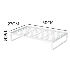 桃園出貨 烤網架 廚房灶臺支架 家用電磁爐支架 煤氣燃氣灶蓋板罩 鍋底座架 檯面置物架, 50*27*15cm】白色加高款大號, 1個