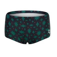 백화점상품 아레나 남성수영복 오너먼트 숏사각 블랙 화려한 사각수영복 실내수영복