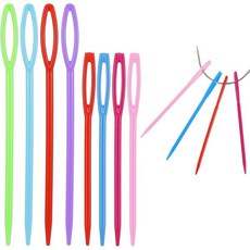Ymapinc 100Pcs 2.76 3.54인치 대형 눈 플라스틱 재봉 바늘 크로셰 재봉용 안전 컬러풀 끈 실용 태피스트리 다닝 핸드메이드 DIY 공예 직조 도구