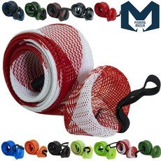 피싱메카 루어낚시대 로드케이스 메쉬커버 로프부착 1.7m, 화이트레드