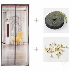 JDSTORE 문 모기장(100X200CM) (브라운) 모기방충망 방문모기장 현관문방충망 현관방충