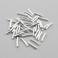 비즈톡 [SVP-92-01]실버파이프 실버925 민자파이프 1.5x10mm (내경1mm) 1개