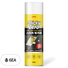 DASH 스티키제로 스티커 제거제 300ml, 6개