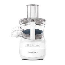 Cuisinart 9컵 연속 피드 푸드 프로세서 미세 및 중간 양면 분쇄 슬라이싱 디스크 범용 블레이드 부착 보울 내 보관 (화이트), 화이트