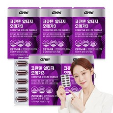 GNM 코큐텐 알티지 오메가3 / 코엔자임Q10 코엔자임큐텐 rTG, 30정, 5개
