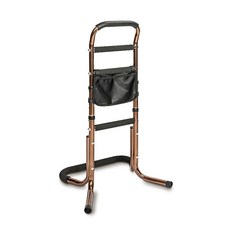 HEPO CARE 起身扶手架 床邊輔助器 八字底座 四段高度可調, 1個, 贈儲物袋-多功能起身助力器