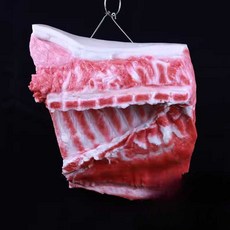 돼지고기 모형 생고기 삼겹살 갈비 가짜 고기 정육점, 상세페이지 참고