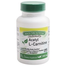 Health Thru Nutrition 乙酰左旋肉鹼膠囊 500mg, 60顆, 1罐