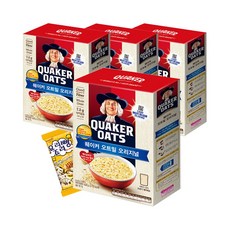 퀘이커 오트밀 오리지널, 1kg, 4개