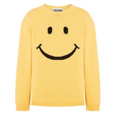 모스키노 로고 자수 스웨터