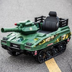 유아 전동 굴삭기 원격 제어 키즈 자동차 승용 카 포크레인, 이중 드라이브, 녹색 탱크