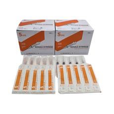 한국백신 일회용 주사기 5ml 23G 1" 100개, 2박스