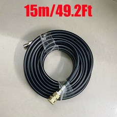 65Ft/49Ft/32Ft 고압 세척기 호스 튜브 3/8 자동차 세탁기 청소 호스에 빠른 연결, 49.2Ft, 1개