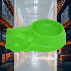 1구 식기 그린 밥그릇 미끄럼방지 애완동물 애견식기 펫식기 강아지사료그릇