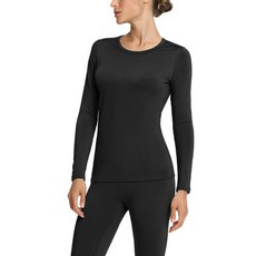 TESLA 기모 여성 히트핏 라이트 웜 이너웨어 내의 러닝 베이스레이어 긴팔