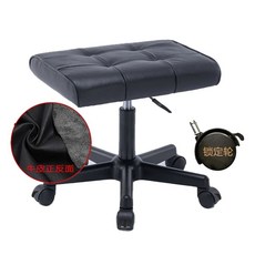 중역의자 사무실 쿠션 리클라이너 풋레스트, B. 검은색 소가죽잠금 휠, B. 검은색 소가죽잠금 휠