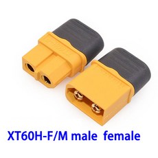 MR60 MR 60 Lipo ESC RC 모델용 외장 3.5mm 황동 금도금 방화 여성 남성 3 코어 커넥터, [08] XT60 Male Female