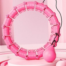 실내 홈트레이닝 회전식 지압돌기 복부 허리 코어강화 유산소 체중감량 조립식, 상세페이지 참조, 24노트(120cm)_산호핑크