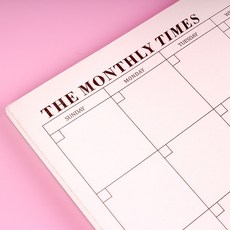 월간 다이어리 플래너 스케줄러 60매, 본상품